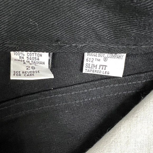 Bugle Boy Jeans Sz 2 Y2K High Rise Slim Fit Black Pant NWT - Picture 13 of 13